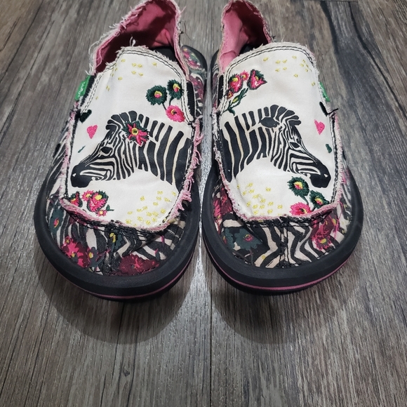 Sanuk scribble zebra shoes - Picture 2 of 10